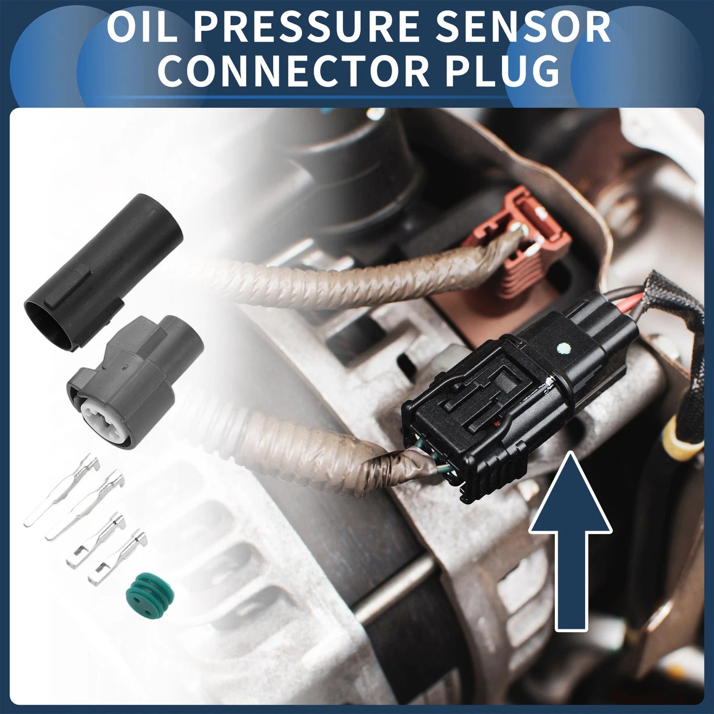 Oil Pressure Sensor Connector Plug for Honda Civic (2001-2005) - 1 Set