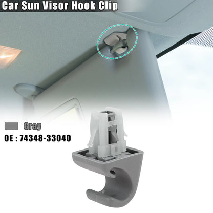 Car Sun Visor Hook Clip Retainer for Toyota (Fits Various Models 2000-2023)