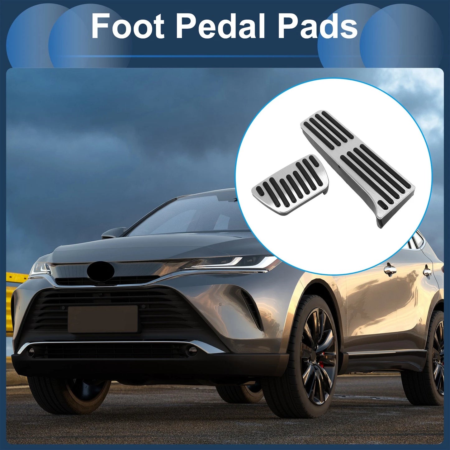 Automatic Foot Accelerator Pedal Covers for Toyota Harrier (2014-2023)