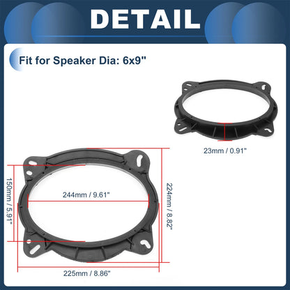 6x9" Speaker Spacer Ring Adaptor for Toyota  - 2 Pcs