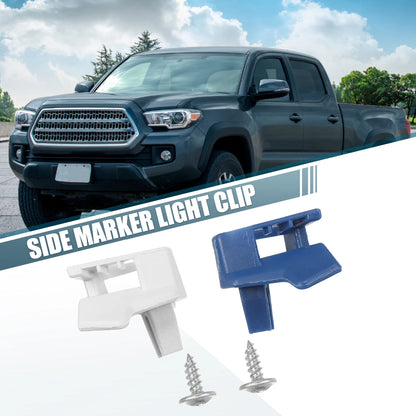2 x Front Marker Light Clips for Toyota Tacoma (2001-2004) Blue White