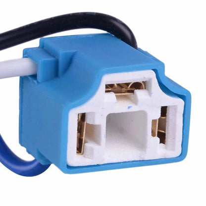 H4 Ceramic Headlight Harness Socket Connector Adaptor for Car