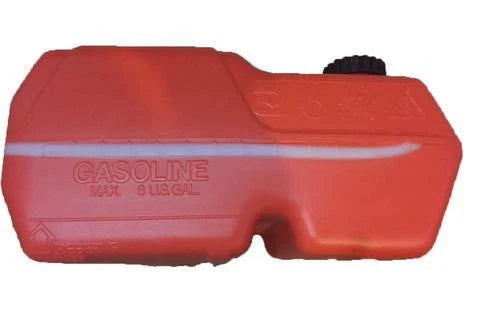 Portable 24L Outboard Fuel Tank for OMC/Mercury/Bombardier, Polyethylene