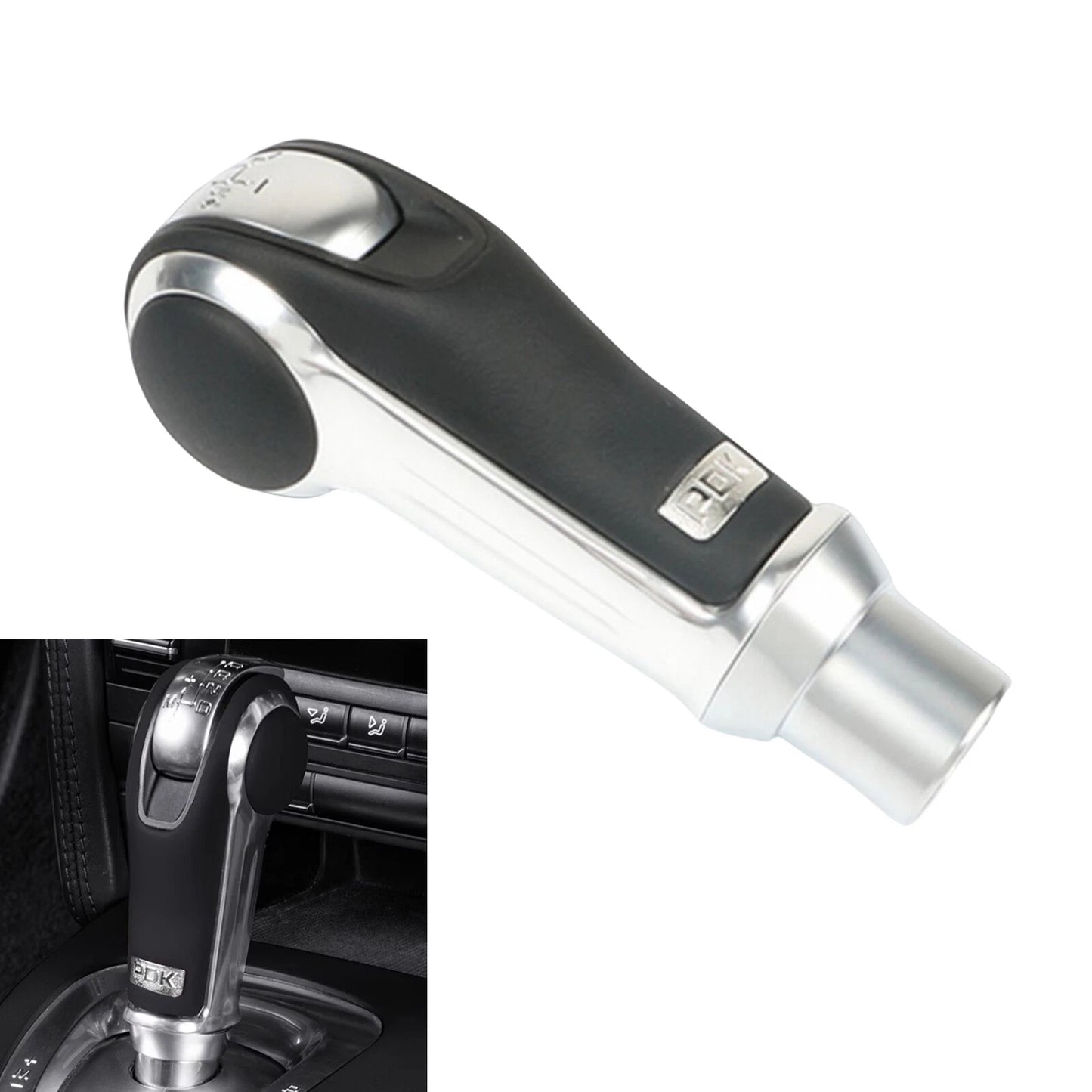 Black Leather Gear Shift Knob for Porsche Cayenne (2009-2016)
