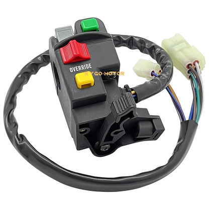 Left Handle Start Stop Control Switch Headlight for Kawasaki Brute Force KVF300