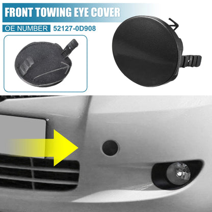 Front Bumper Tow Hook Cover for Toyota Yaris Sedan (2006-2013) Black