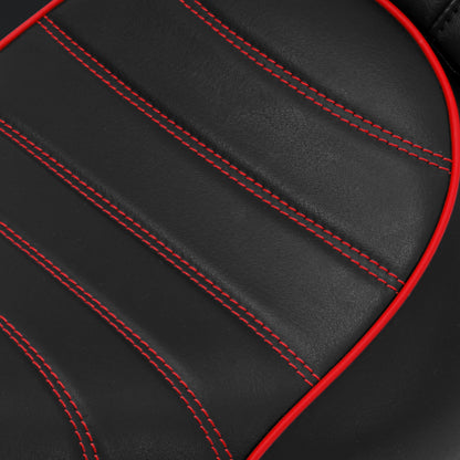 Driver & Passenger Seats for Harley Iron 883 XL883N (2016-2022) Black Red