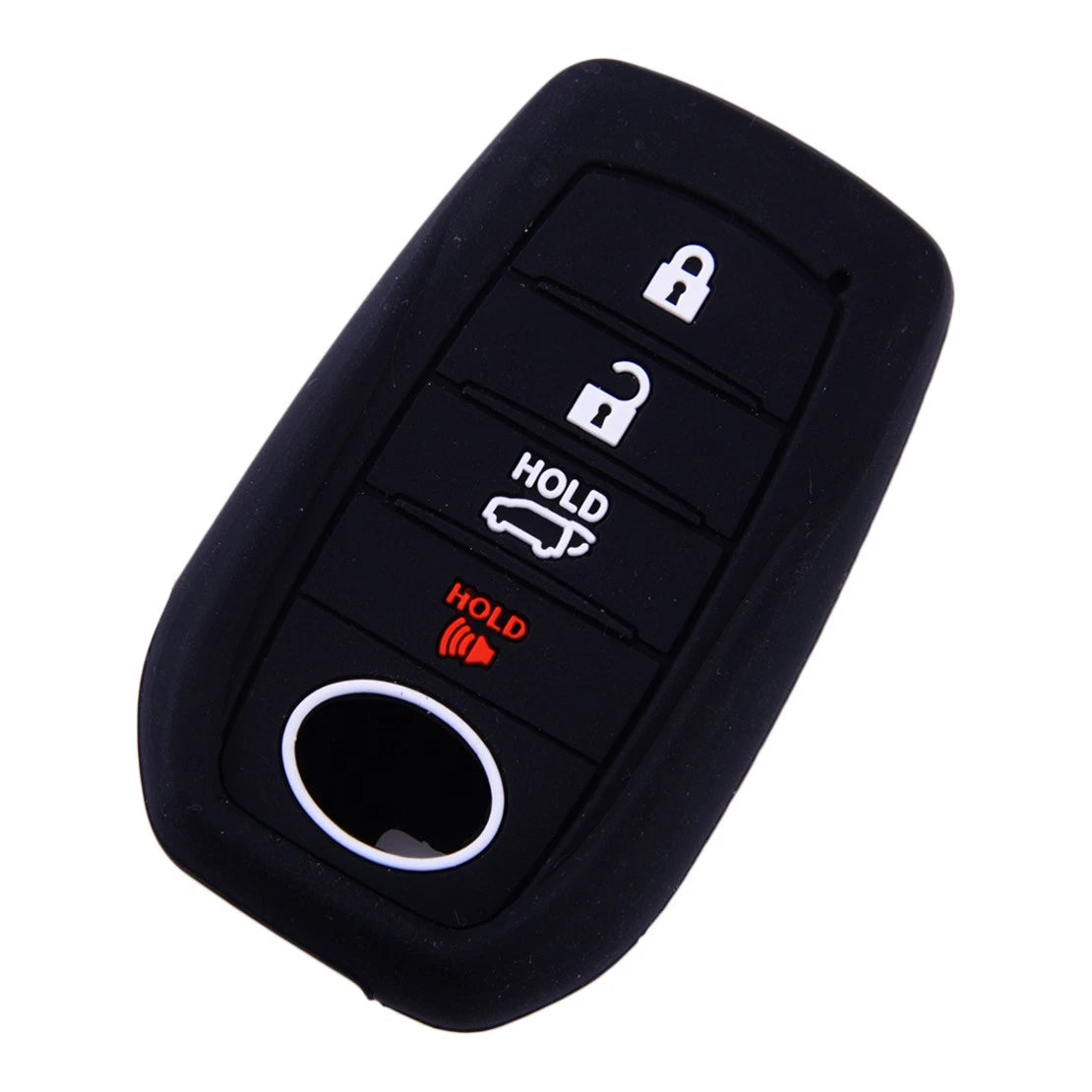2 x Silicone 4 Button Key Shell Protectors for Toyota Venza (2021-2023)