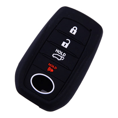 2 x Silicone 4 Button Key Shell Protectors for Toyota Venza (2021-2023)