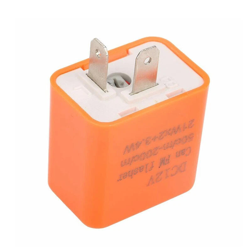2 x Pin Adjustable LED Flasher Relay Turn Signal Light for Motorcycle