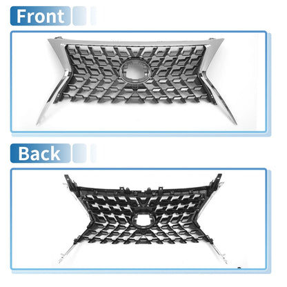 Front Upper Bumper Grille for Lexus GX460 (2014-2022) Chrome Silver Tone