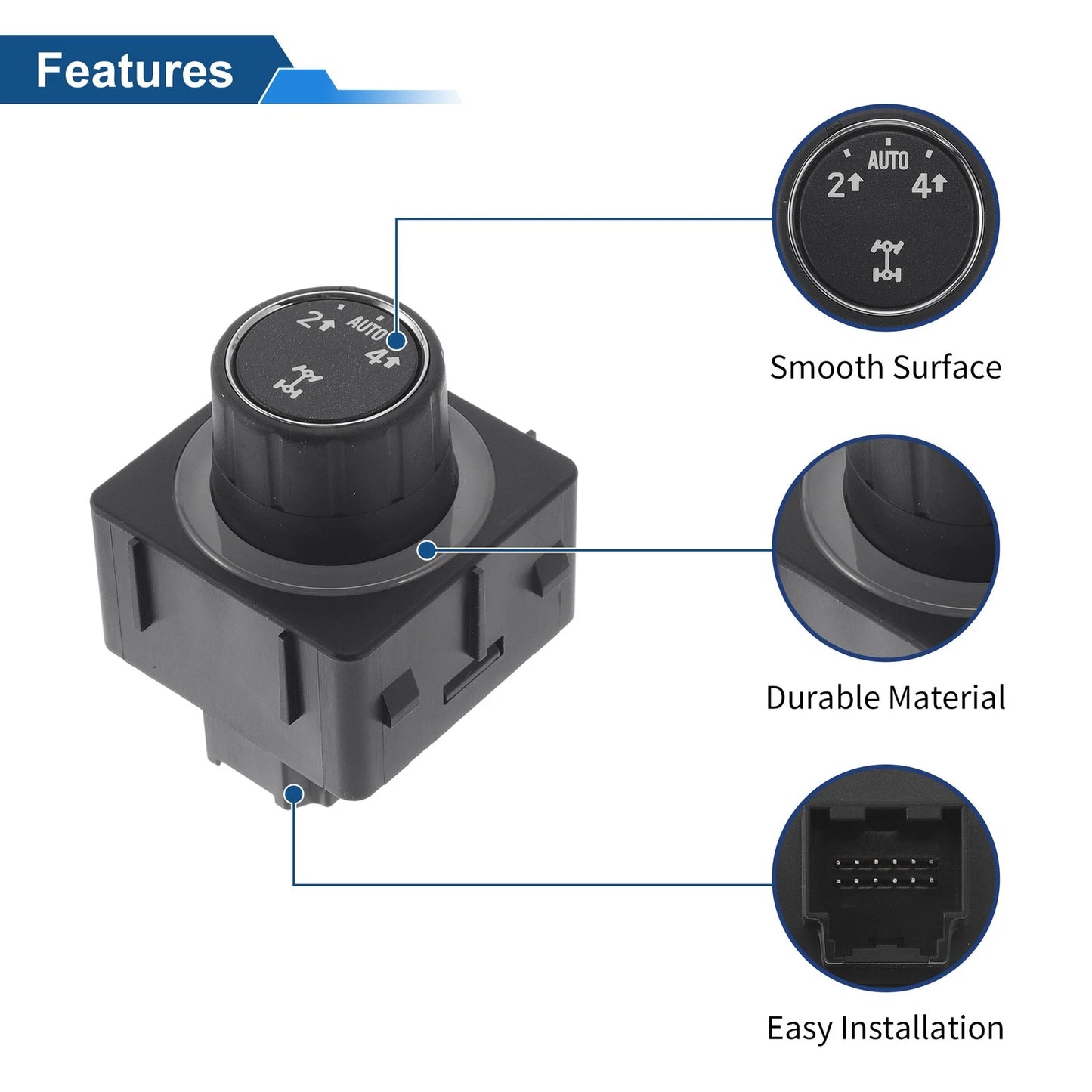 4x4 Wheel Drive Switch for Chevrolet Silverado 1500 (2014-2015)