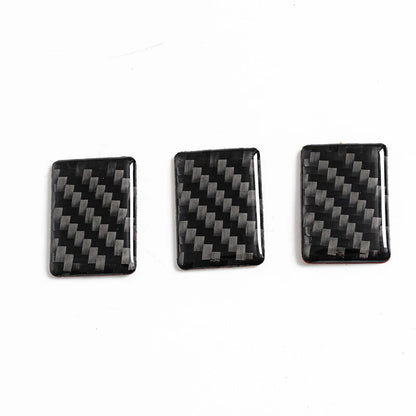 Carbon Fiber Rear Console Seat USB Panel Cover Trim for Dodge Charger (2015-2022)