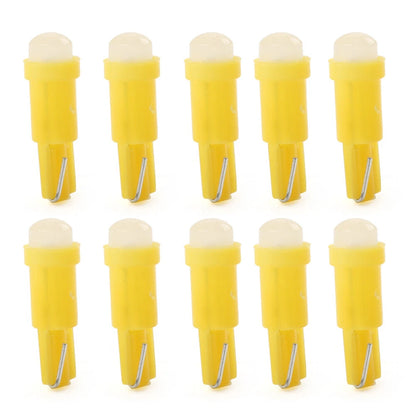 T5 Yellow Indicator 1 SMD Light Bulbs for Car Dashboard Gauge (Various Years)