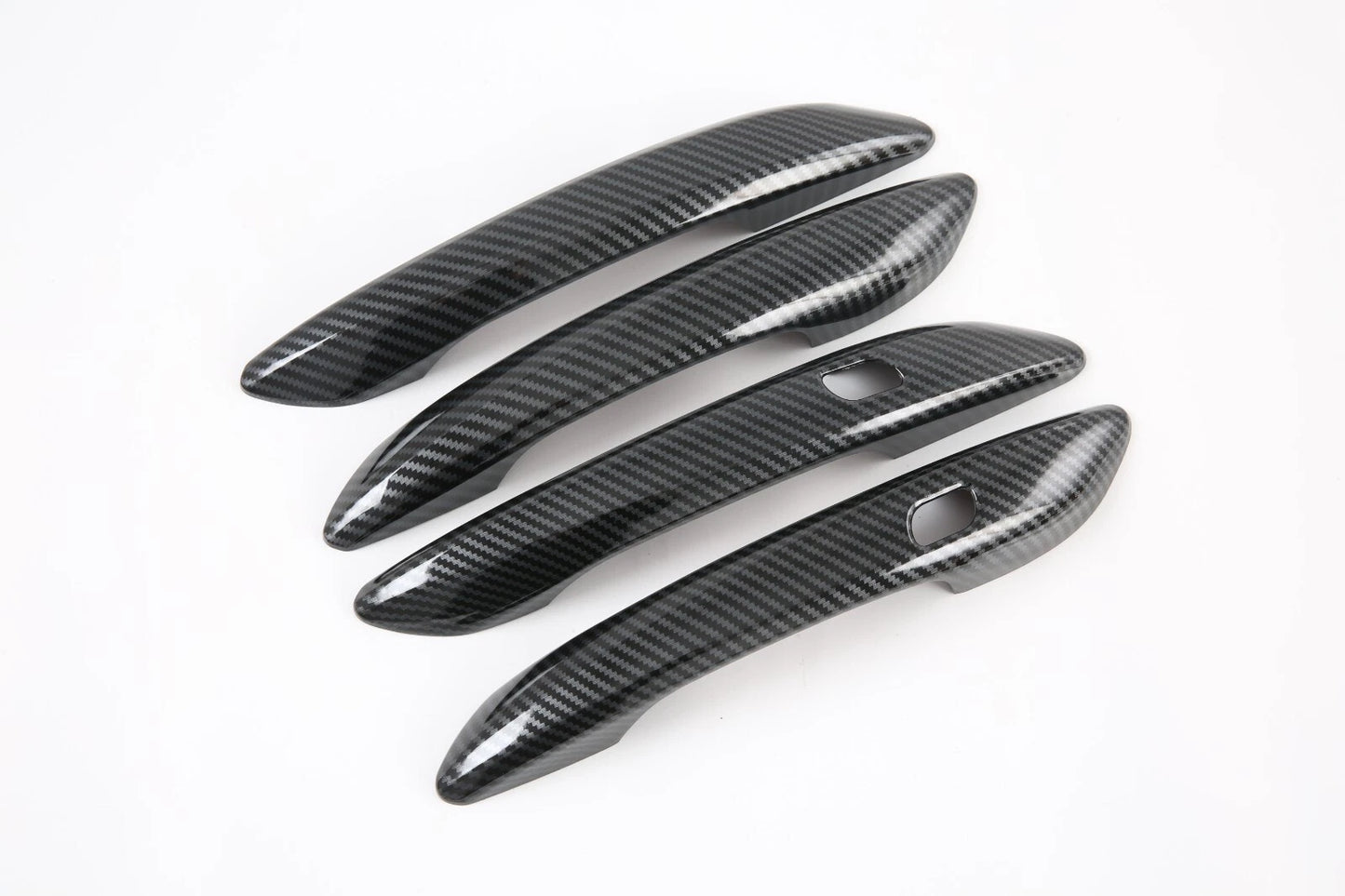 Smartkey Door Handle Lid Carbon Fiber Cover Trim for Hyundai Elantra (2021-2024)
