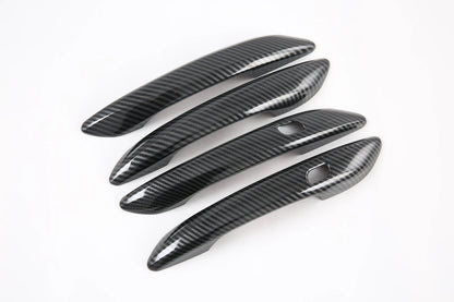 Smartkey Door Handle Lid Carbon Fiber Cover Trim for Hyundai Elantra (2021-2024)