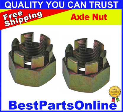 CV Axle Nut M22x1.5 Castle Nut 2 x for CHRYSLER New Yorker (82–93)