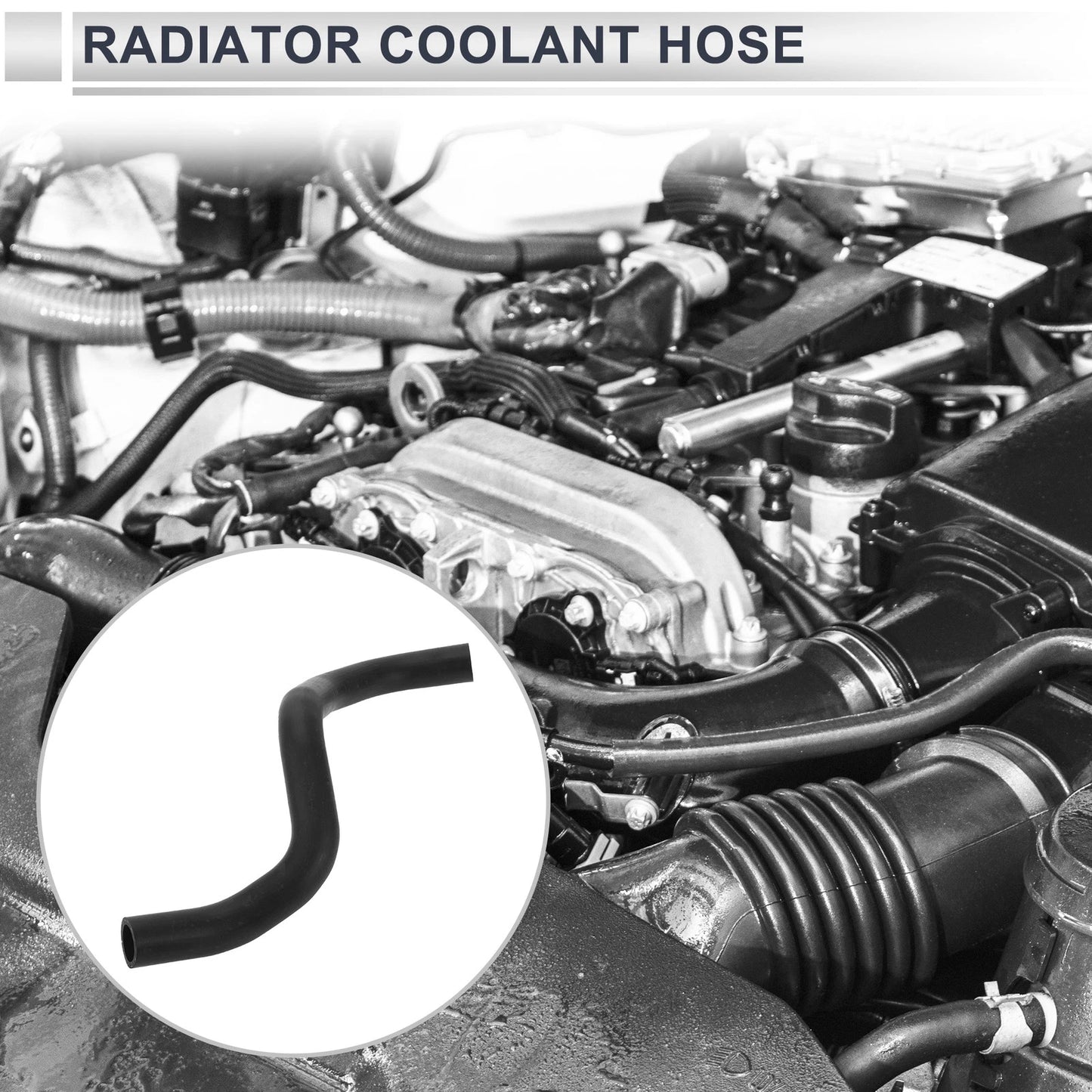 Radiator Coolant Hose for Honda Accord 2.4L (2013-2017) 1 x Rubber