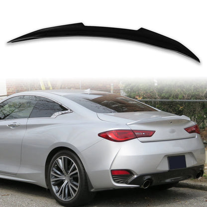 ABS Boot Spoiler for Infiniti Q60 V37 Black Obsidian (2017-2023)