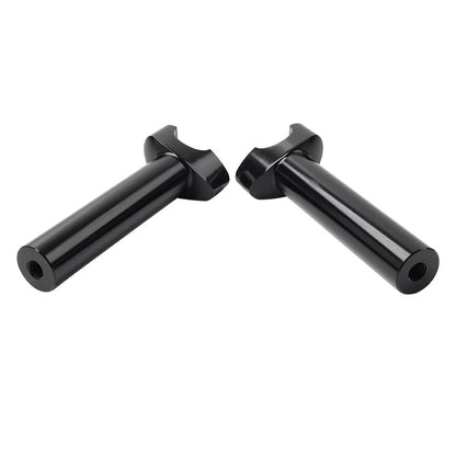 6" Black Straight Handlebar Risers for Harley Heritage Softail Dyna FXD