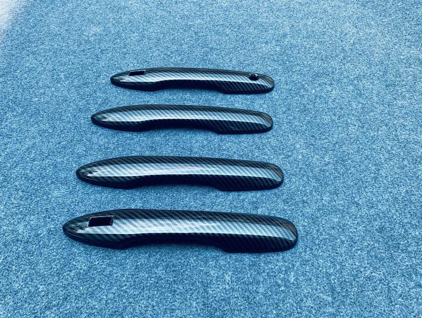 Door Handle Smartkey Cover Trim for 2020-2023 Toyota Corolla Cross ABS Fiber