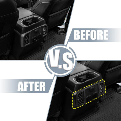 Carbon Fiber Rear AC Vent Outlet Cover for Ford F150 (2015-2023)