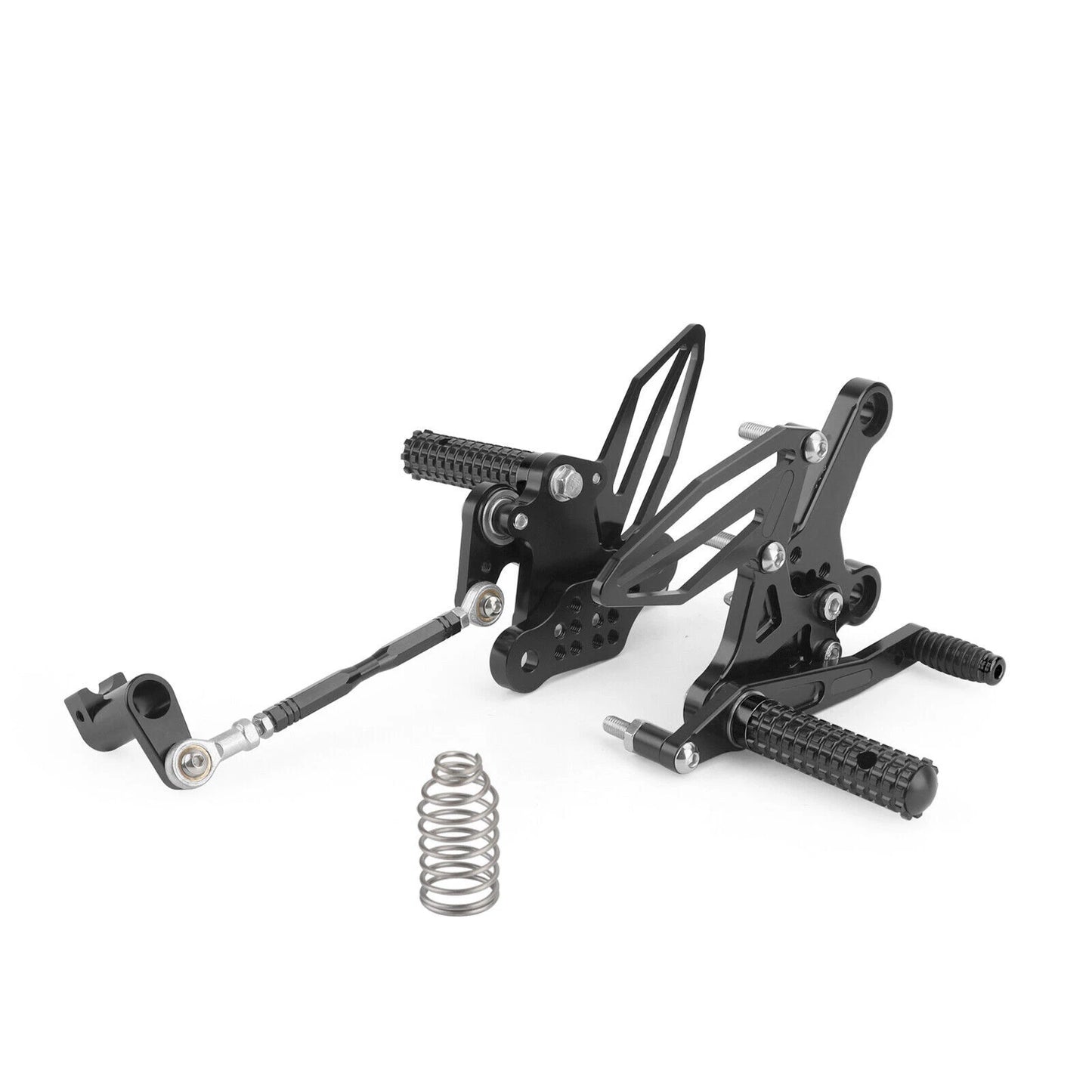 CNC Footrest System Black for Kawasaki Z400/Ninja 400 (2018-2022)