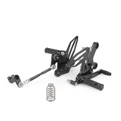 CNC Footrest System Black for Kawasaki Z400/Ninja 400 (2018-2022)