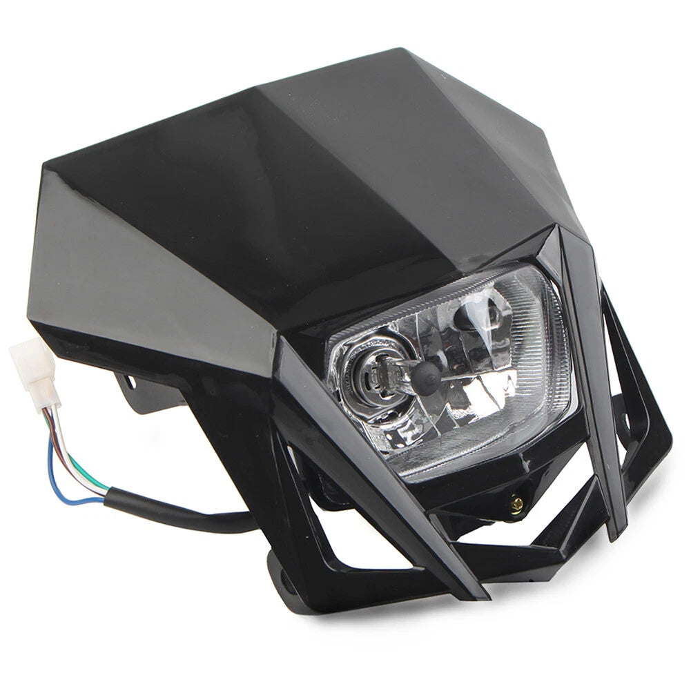 12V H4 Black Headlight Fairing for Kawasaki KLX, Yamaha