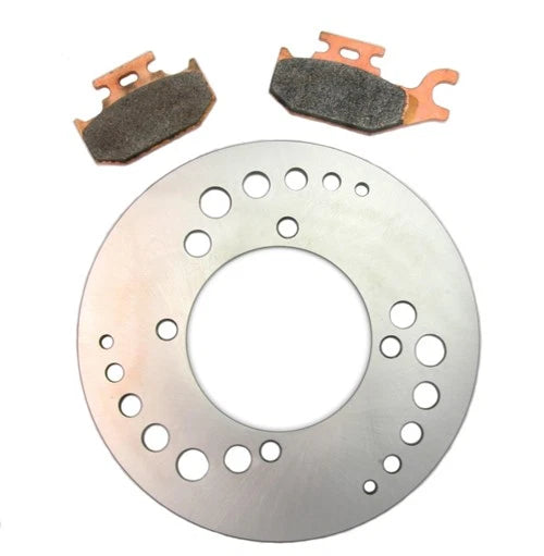 2 x Rear Brake Rotor & Pads for Can-Am Outlander Max 500 XT 4x4 (2007–2010)