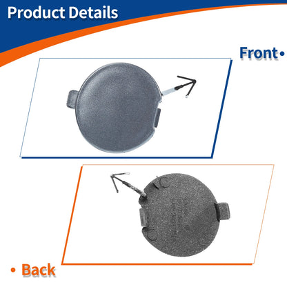 Light Gray Front Bumper Tow Hook Cover for Mazda 6 (2008-2012)
