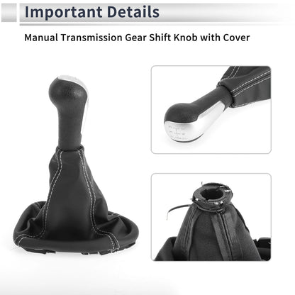 5 Speed Gear Shifter Knob with Cover for Chevrolet Spark (2011 - 2015)