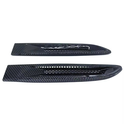Black Exterior Side Wing Vent Covers for Jaguar XF XE XFL F-Pace E-Pace (2015-2023)