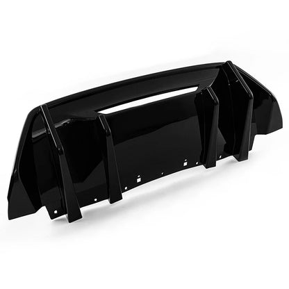 Gloss Black Rear Lower Bumper Finned Diffuser for Ford Mustang S650 (2024-2025)