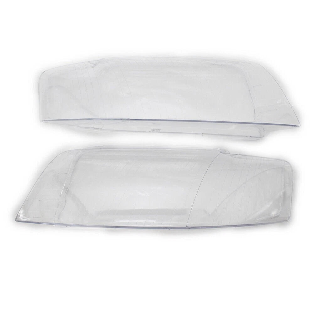 Replacement Headlight Lens Covers for Audi A4 B6 (2002-2005) 2 x Left & Right
