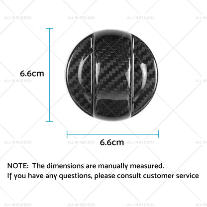 Black Carbon Fiber Fuel Gas Tank Cap Cover for Audi A1 A3 A4 A5 A6 VW