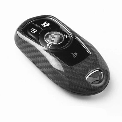 Key Cover Case for Buick GL8 (2020-2023) - Black Carbon Fiber Shell Kit