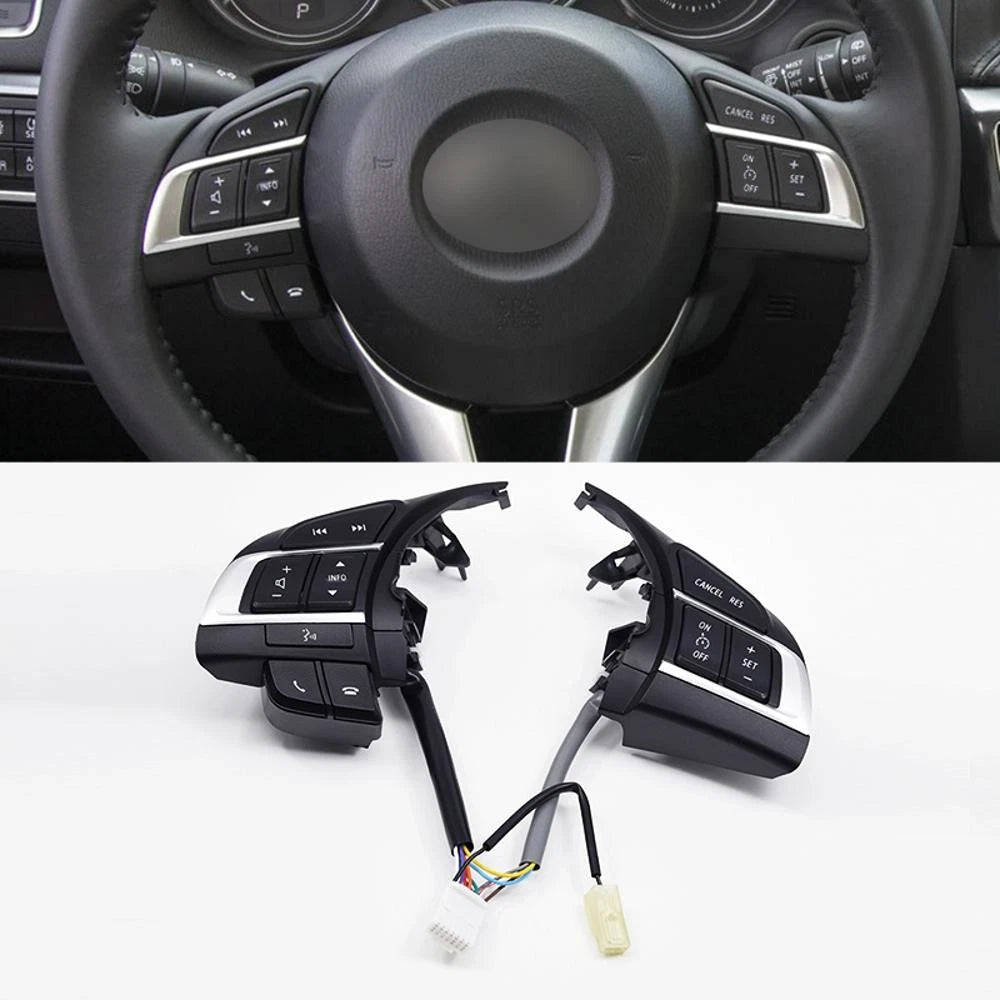 Steering Wheel Audio Cruise Control Switch for Mazda 3 6 CX-5 CX-4 (2010-2023)