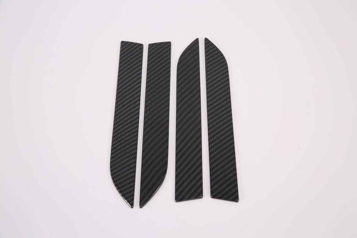 Carbon Fiber Door Handle Lid Frame Cover Trim for Tesla Model X (2017-2023) 4 x