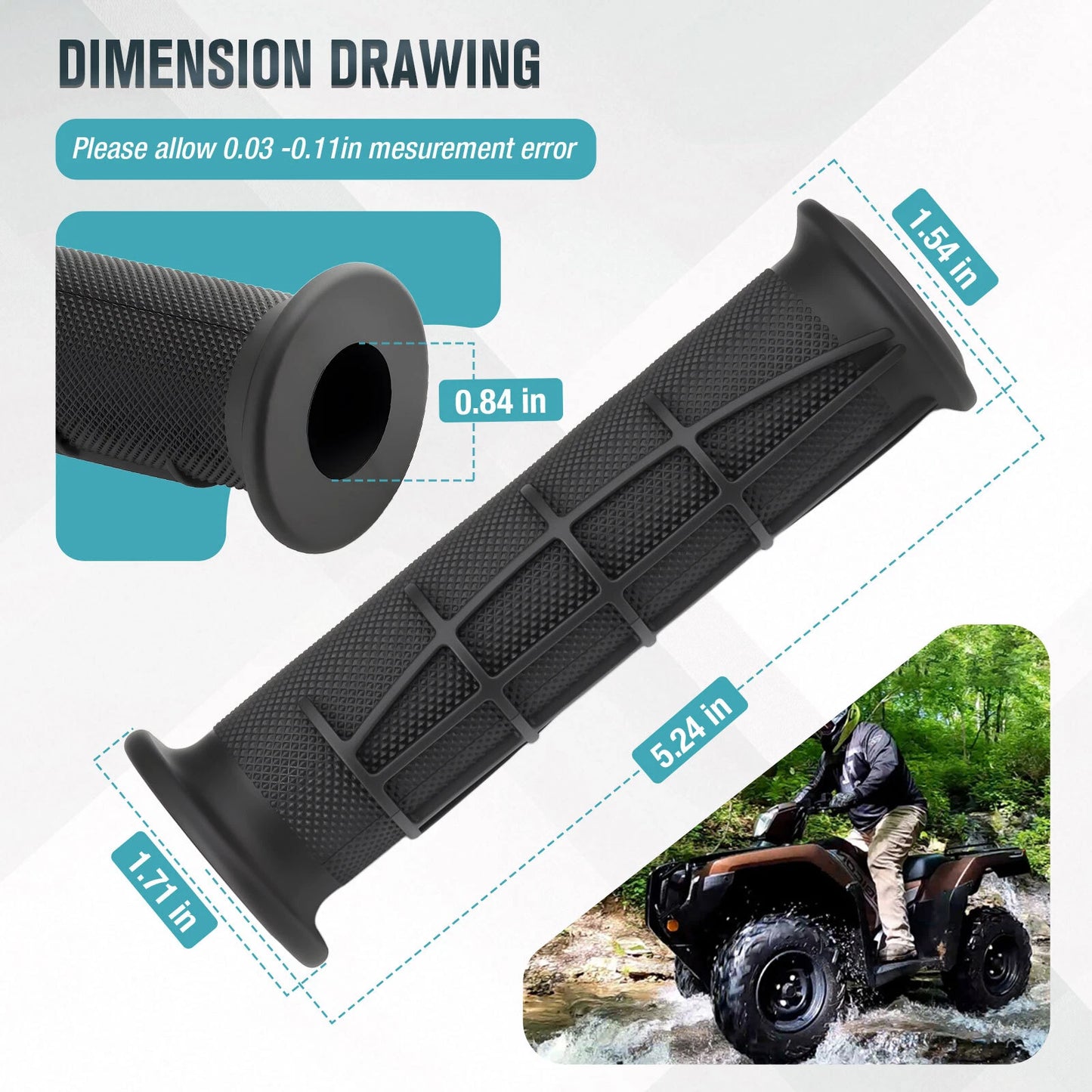 Handlebar Grips for Honda Foreman Rubicon 500 TRX500FM5/FM6/FM7 2015-2019