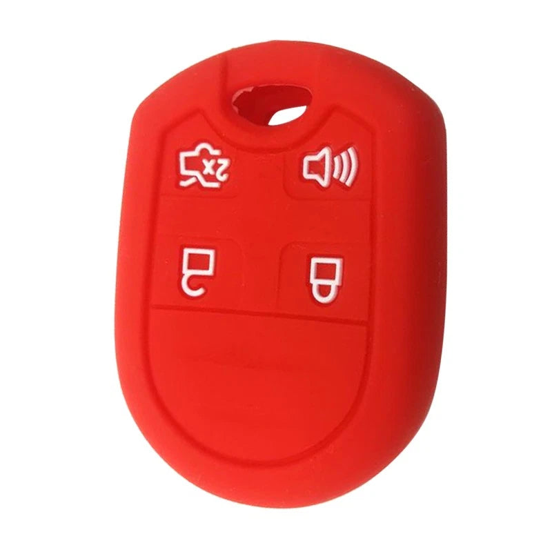 Silicone 4 Button Key Cover Case for Ford Edge, Explorer, F-150, F-250, F-350