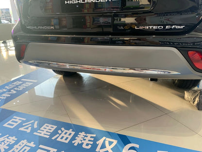 Rear Bottom Bumper Chrome Cover Trim for 2020-2023 Toyota Highlander