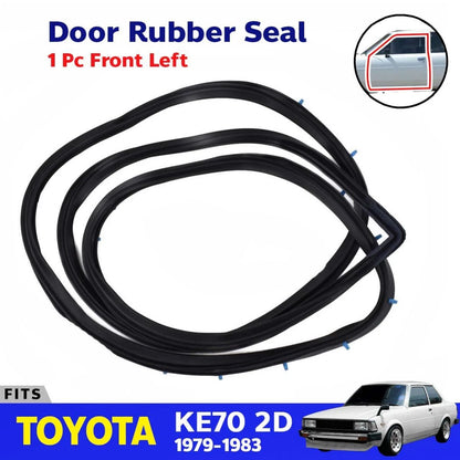Door Rubber Weatherstrip Front LH Fits Toyota Corolla KE70 2D SED 1979-87 D06
