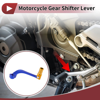 Folding Motorcycle Gear Shifter Lever for Honda CRF110F (2013-2018) Blue Gold