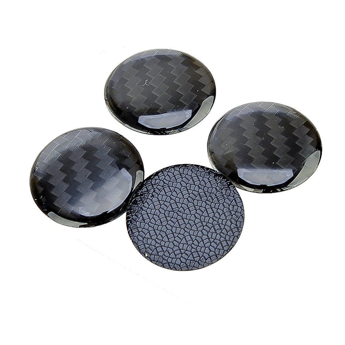 4 x Rubber Car Exterior Door Lock Keyhole Cover
