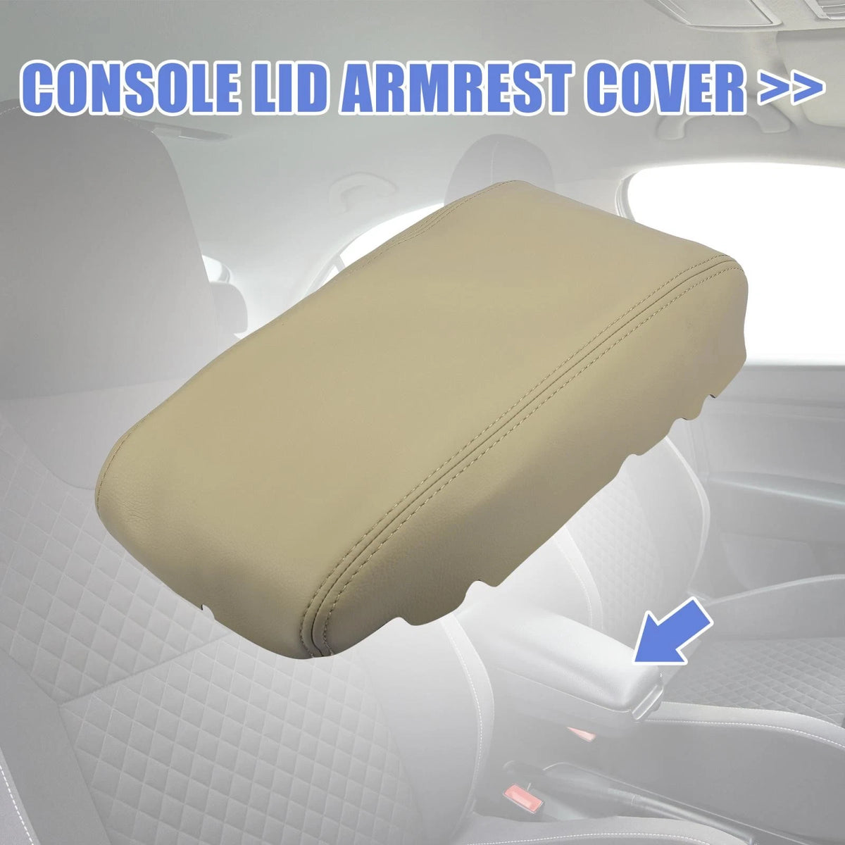 Center Console Lid Armrest Cover for Toyota Camry (2006-2011) Beige