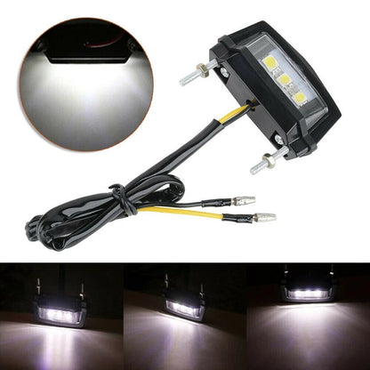 1 x 3 LED Motorcycle Rear Tail License Plate Light Lamp 12V for Motorcycle