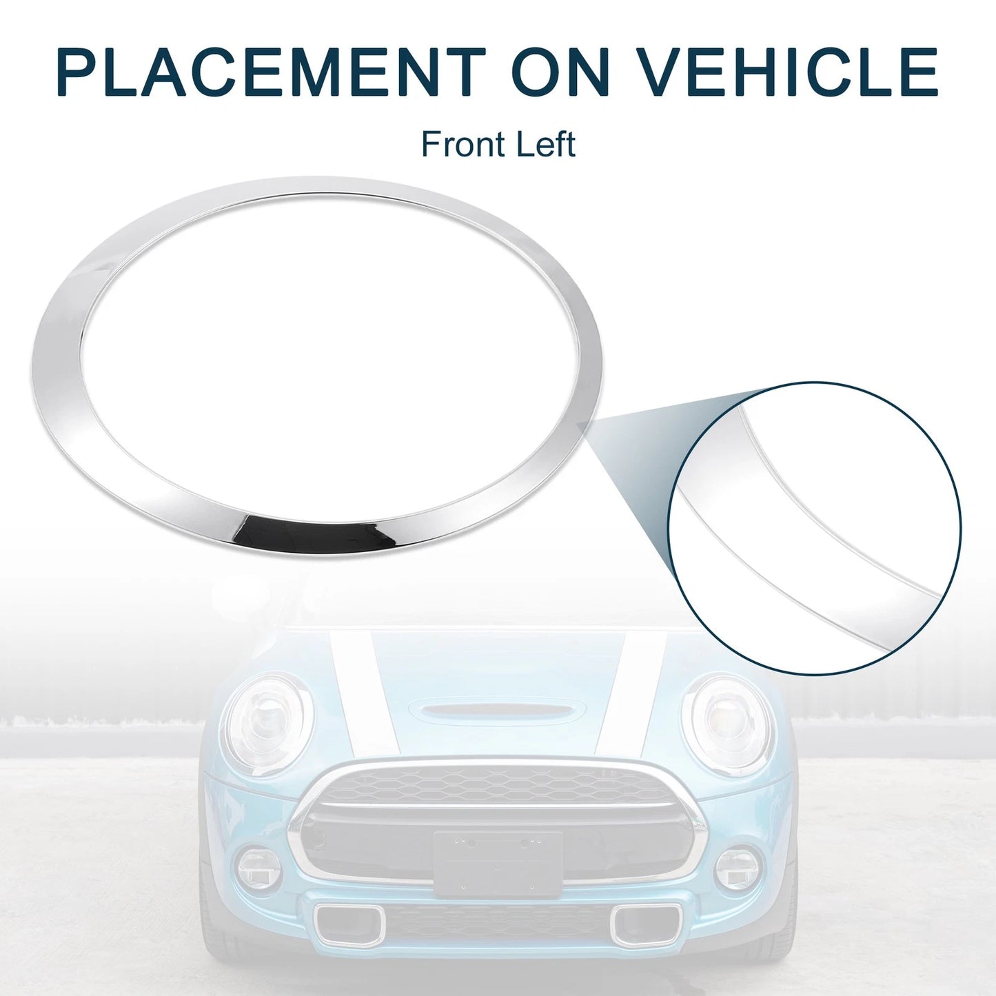 Front Left Headlight Trim Bezel for Mini Cooper (2007-2015)