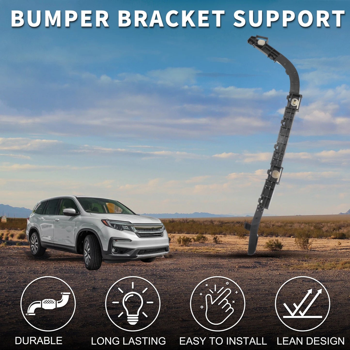 Left Rear Bumper Retainer Bracket for Honda CR-V (2015-2016)