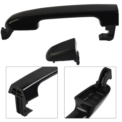 Outside Door Handle 1pc Black Plastic for Car